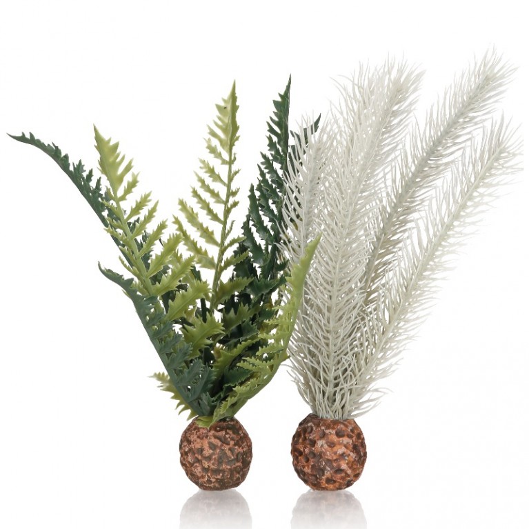 Набор декор. растений 'Папоротник и чертополох серый/зеленый','Тhistle fern grey/green S '