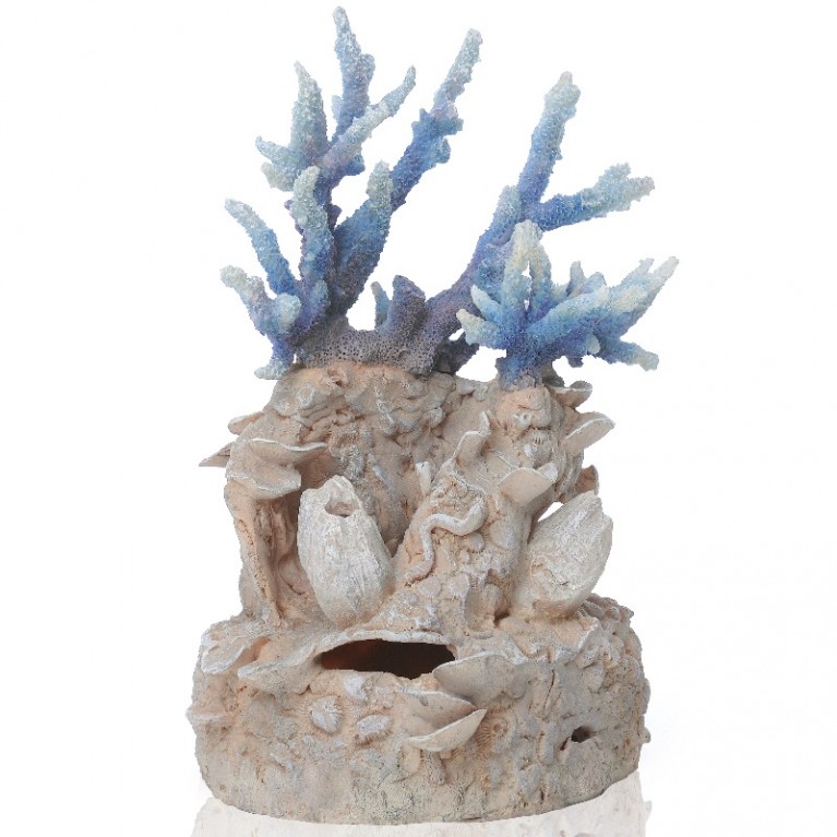 Орнамент 'Коралловый риф', голубой, Coral reef ornament blue