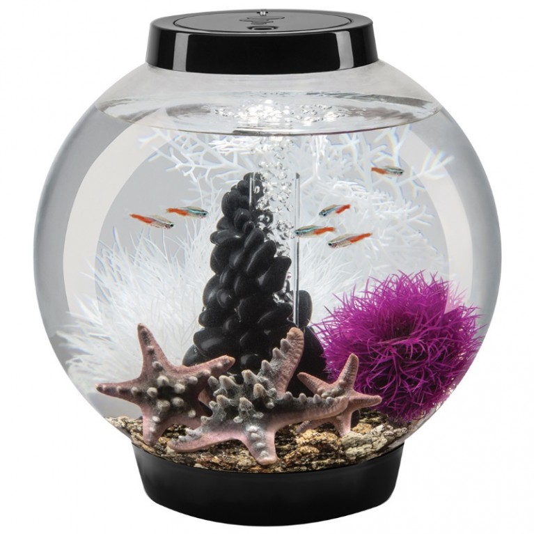 Большой орнамент из гальки, черный, Pebble ornament large black