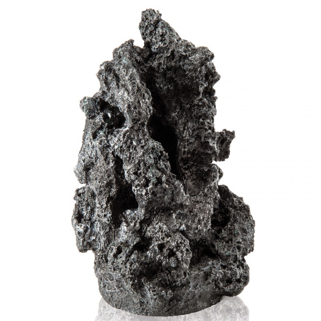 Декоративная фигура 'Черный минерал',mineral stone ornament black