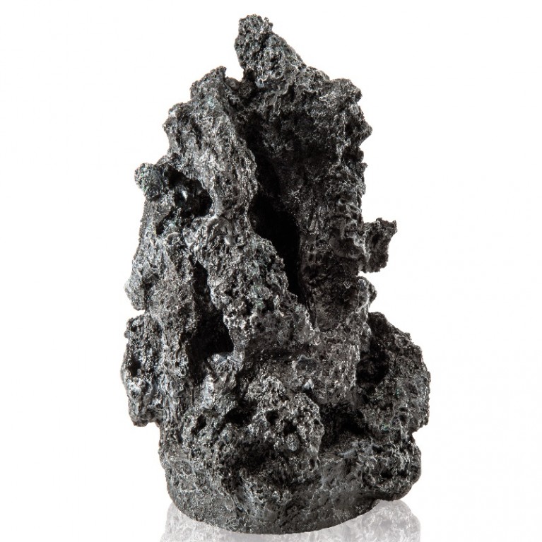 Декоративная фигура 'Черный минерал',mineral stone ornament black