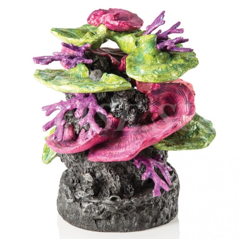 Декоративная фигура 'Коралловый гребень', coral ridge ornament green-purple