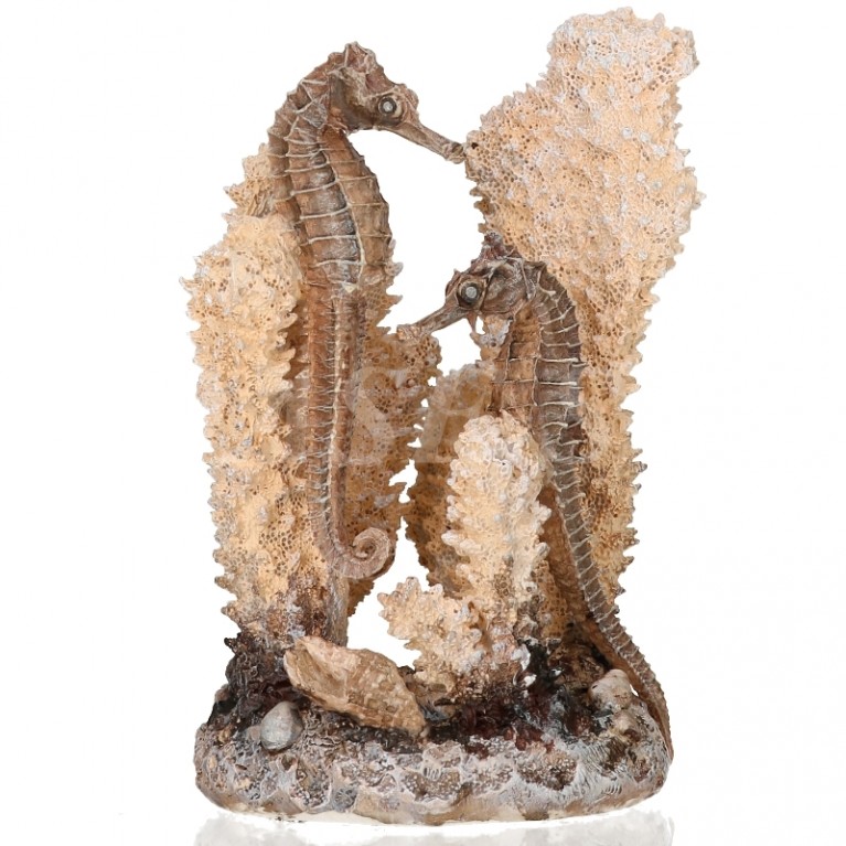 Декоративная фигура 'Коралл с морскими коньками' малая seahorses on coral natural S