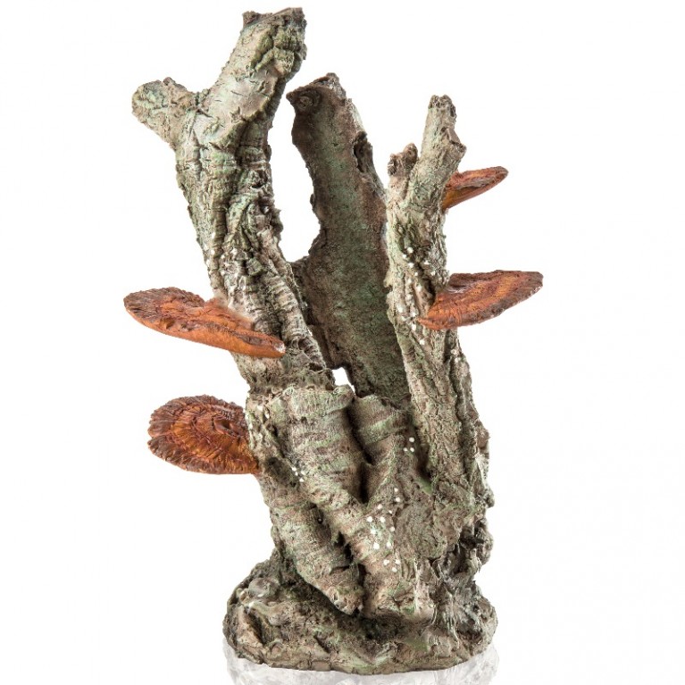 Декоративная фигура 'Гриб на бересте', fungus on bark ornament