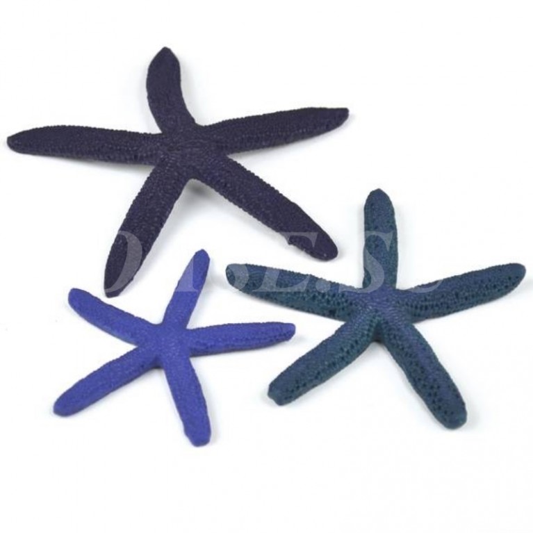 Набор синих морских звезд, Starfish set 3 blue