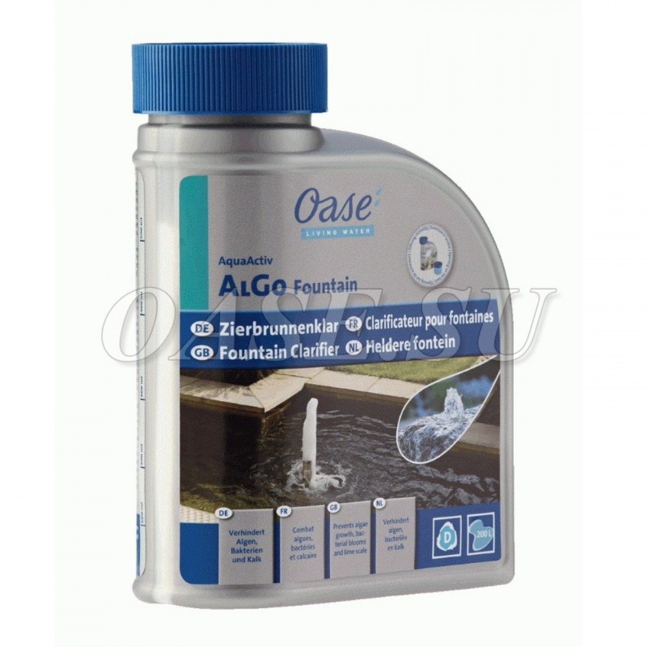 Средство для интерьерных фонтанов - AlGo Fountain 500 ml (на 0,2 м³)