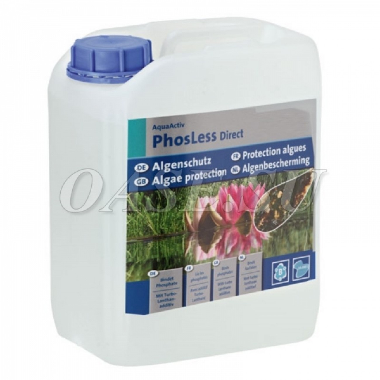 Защита от водорослей с мгновенным эффектом -AquaActiv PhosLess Direct 25 l (на 500 м³)