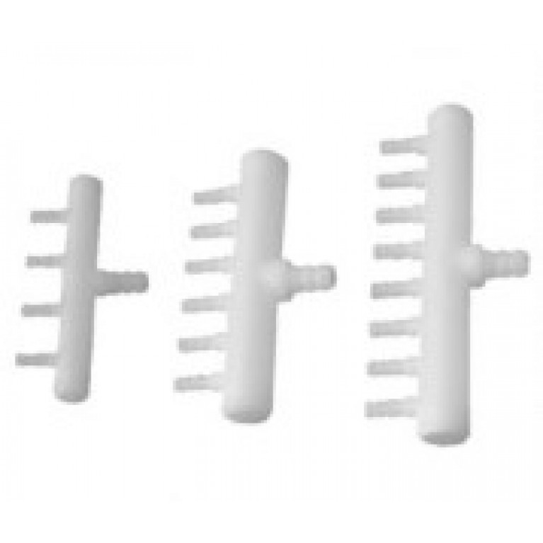 Делитель потока для воздуха на трубку 4(5)мм, 6 выходов PAD-06