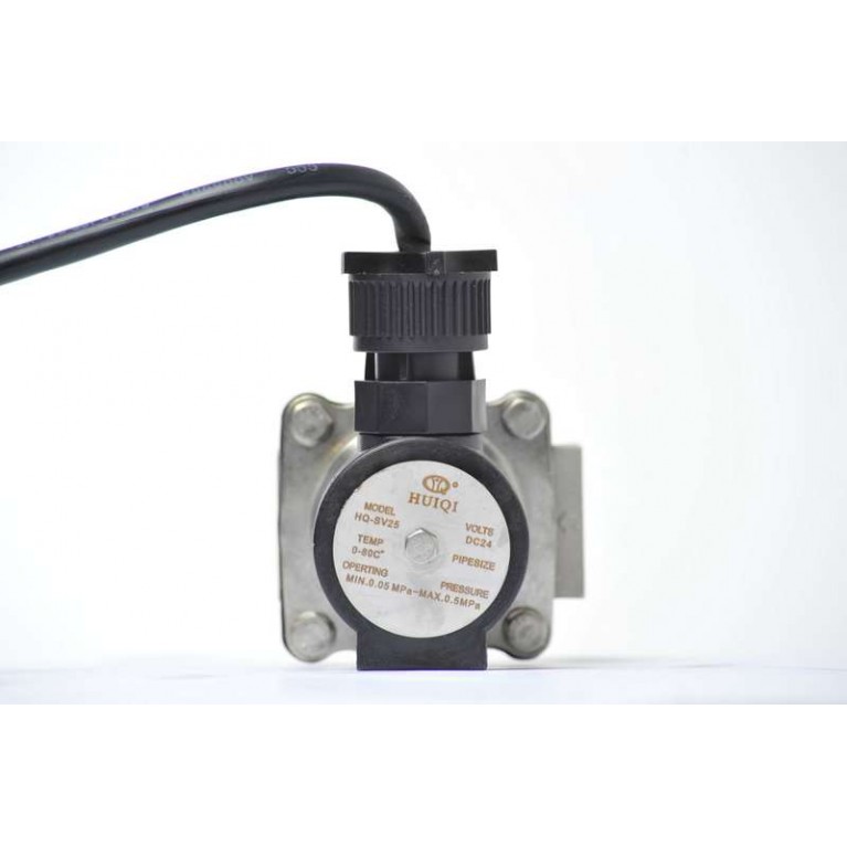Клапан электромагнитный HQ-SV25, DC24V, IP68 (полностью погружаемый в воду), 1” ВР, 0.05-0.5Mpa