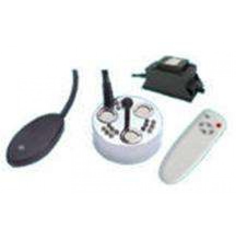 Генератор тумана с пультом ДУ, с подсветкой, 500 мл/ч, каб 10м, d=163мм, h=77мм, 24V,105W, на плав подставке