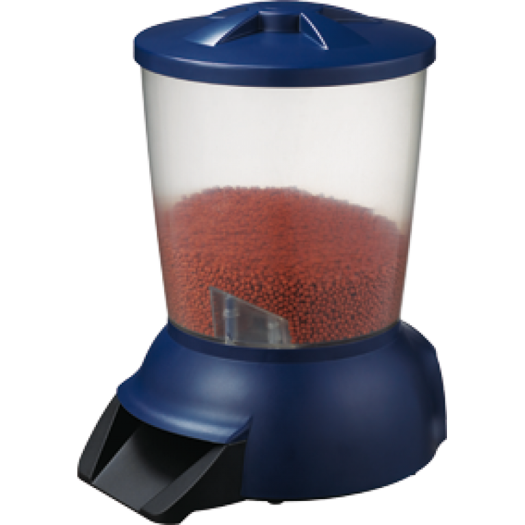 Автоматическая кормушка для рыб Jebao Fish Feeder Automatic, 2,5л емкость, 3-6мм гранулы, 1-5 раз в день кормление, с пультом управления