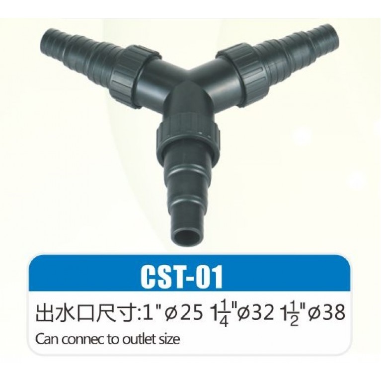 Делитель потока CST-02 на 2 потока, для шлангов 1", 11/4", 11/2"