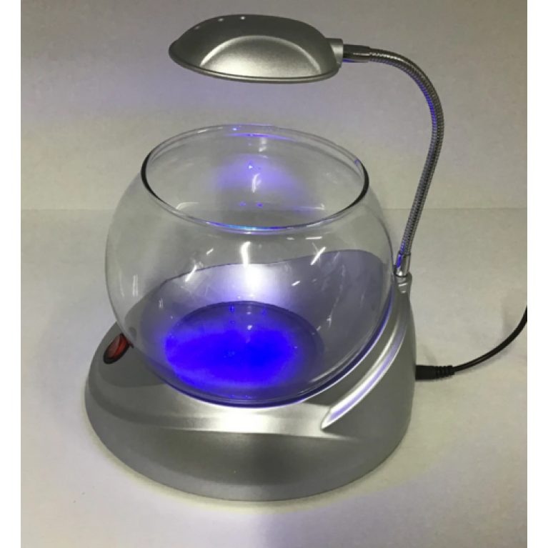 Аквариум круглый Sunsun TG-02. Светильник в комплекте, 2л