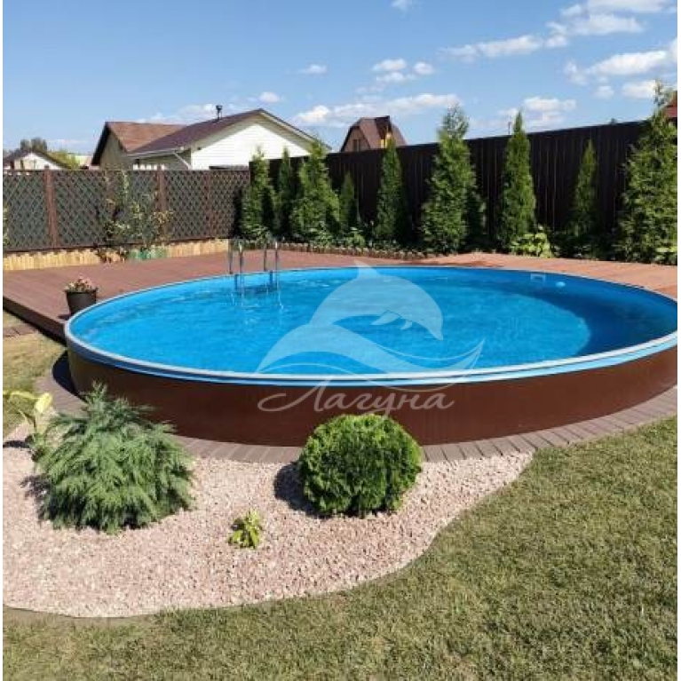Круглый бассейн ЛАГУНА 3,5 х 1,25 м