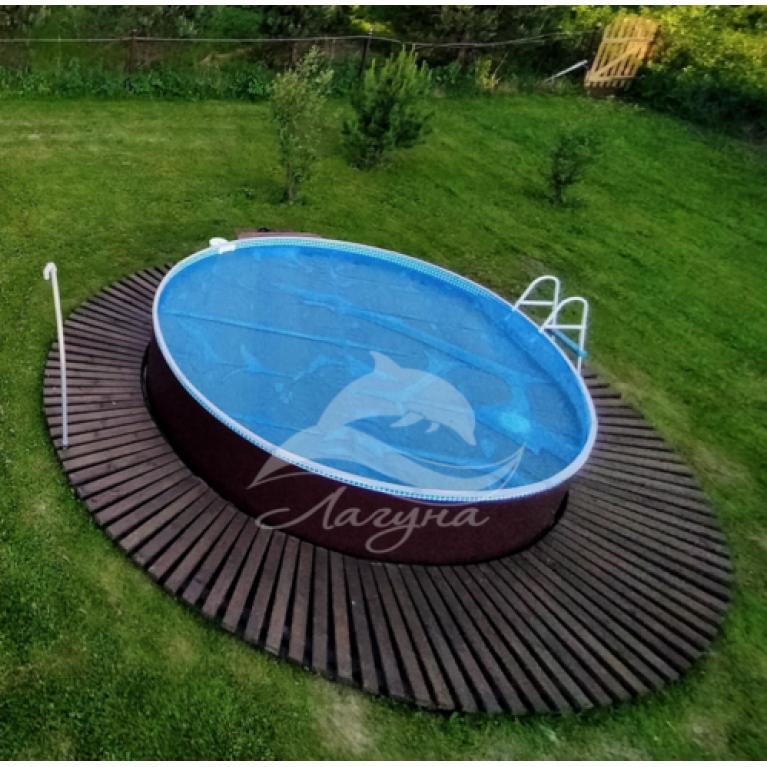 Круглый бассейн ЛАГУНА 2,44 х 1,25 м