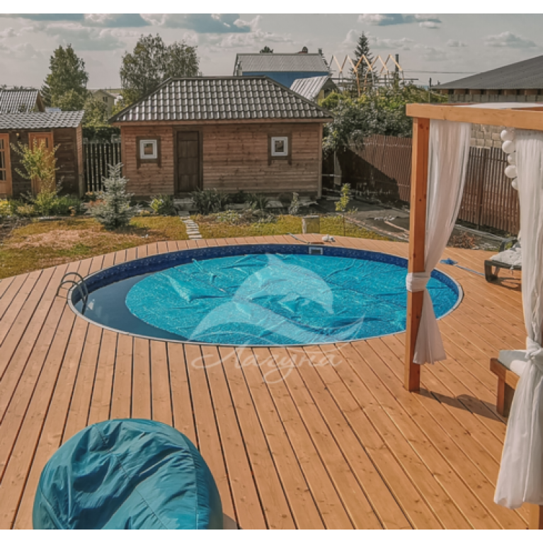 Круглый бассейн ЛАГУНА 3,5 х 1,25 м