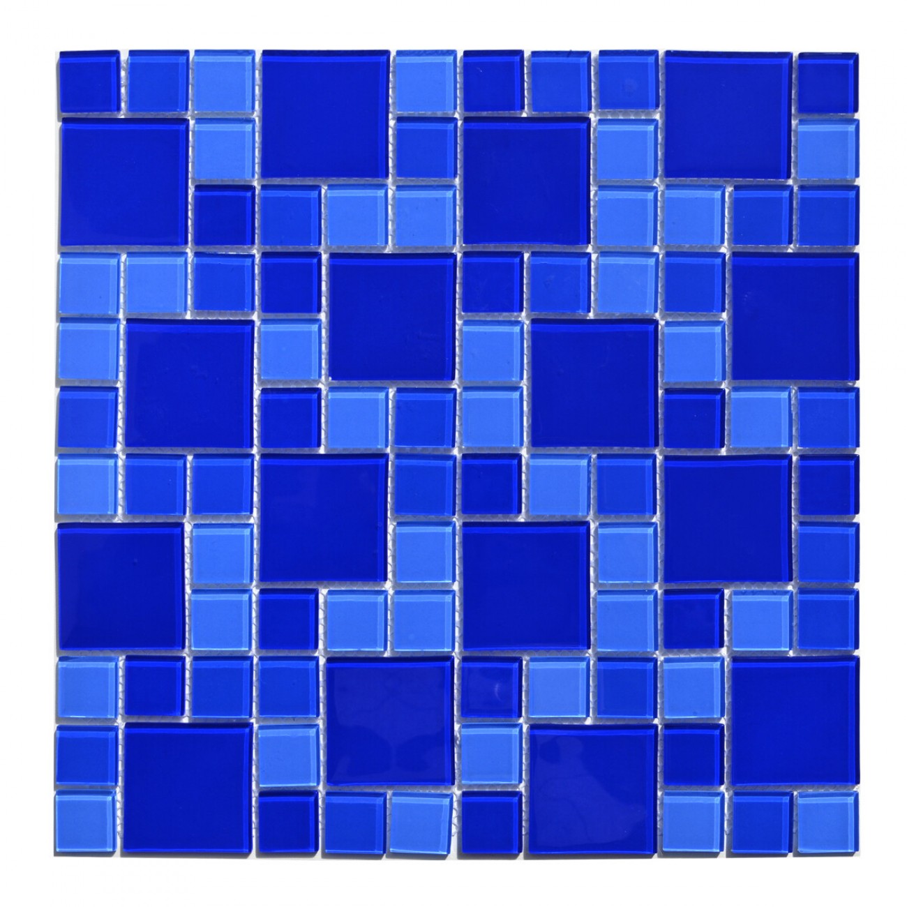 Мозаика стеклянная Aquaviva Cristall Dark Blue DCM305 (23 мм - 48 мм)