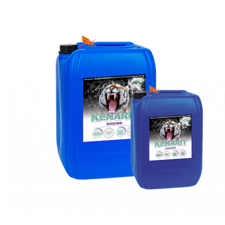 Жидкий дезинфектант для бассейна на основе хлора Kenaz КЕНАРИТ 190 г/л, объем 5 л