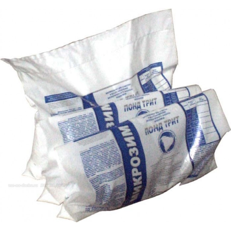 Биопрепарат Микрозим "Понд Трит", 1000гр, для пруда до 200м2 (на весь сезон)