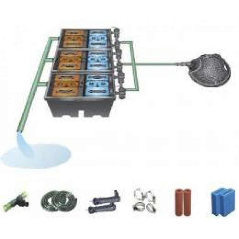 Фильтр проточный Pondtech BIO-SYSTEM 2, для пруда, 150 м3, 30000 л/ч, УФ-лампа 165 Вт