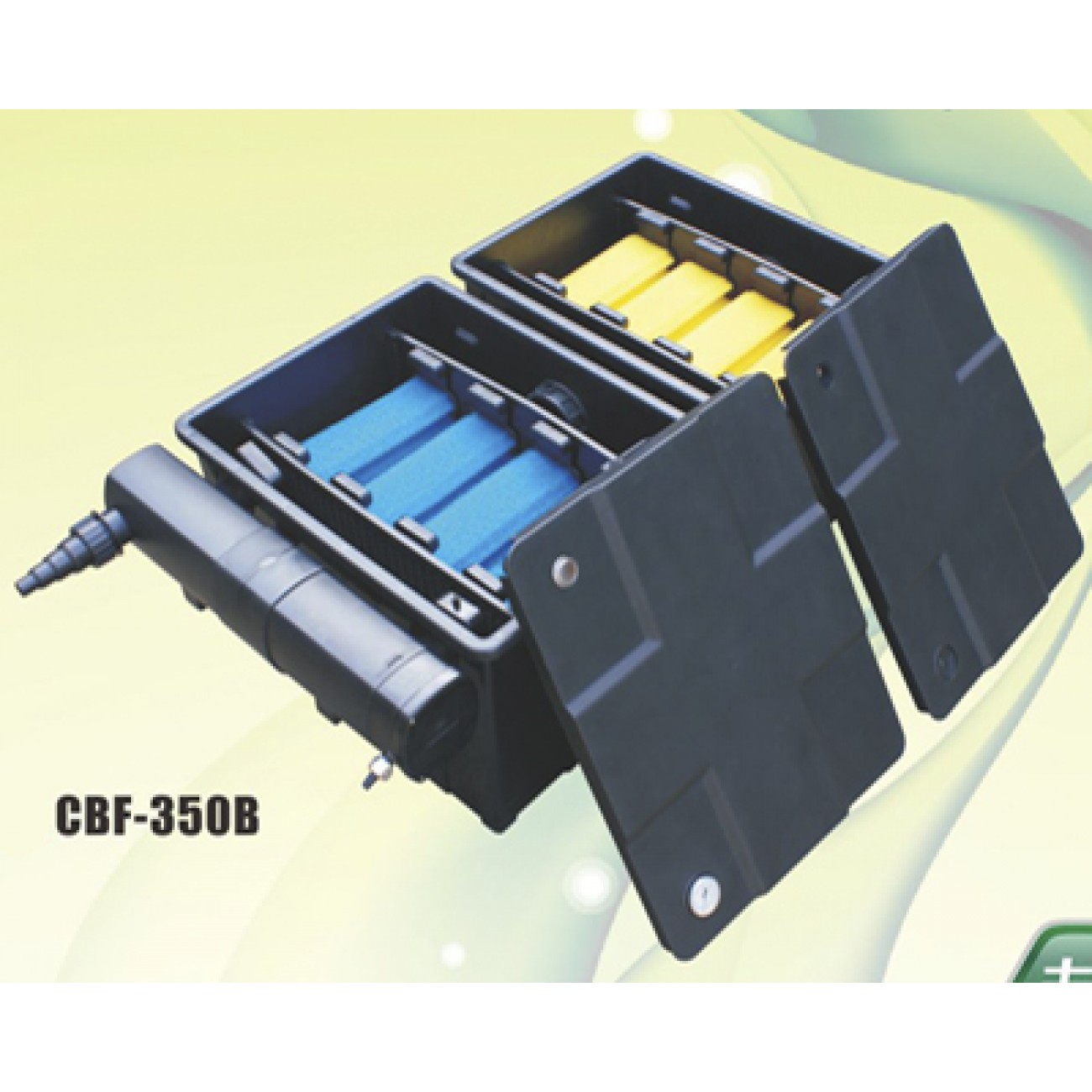 Фильтр проточный CBF-350B, для пруда, 60м3, 12000л/ч макс, 860*540*400 мм
