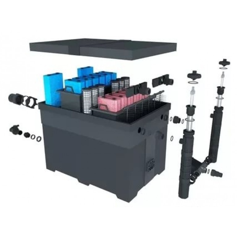 Фильтр проточный BIO–FILTER 130i, для пруда, 150 м3, 30000 л/ч, УФ-лампа 110 Вт (2х55W)