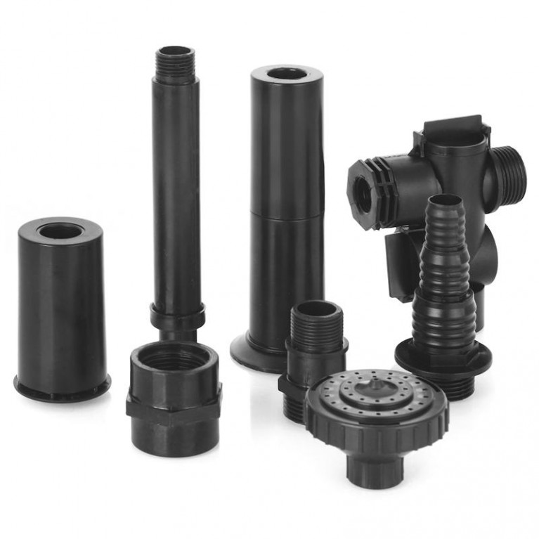 Фонтанные насадки, комплект FT04 , Насадки гейзер, дождик, грибок 1/2" б/резьбы, для насосов 2000-5000л/ч