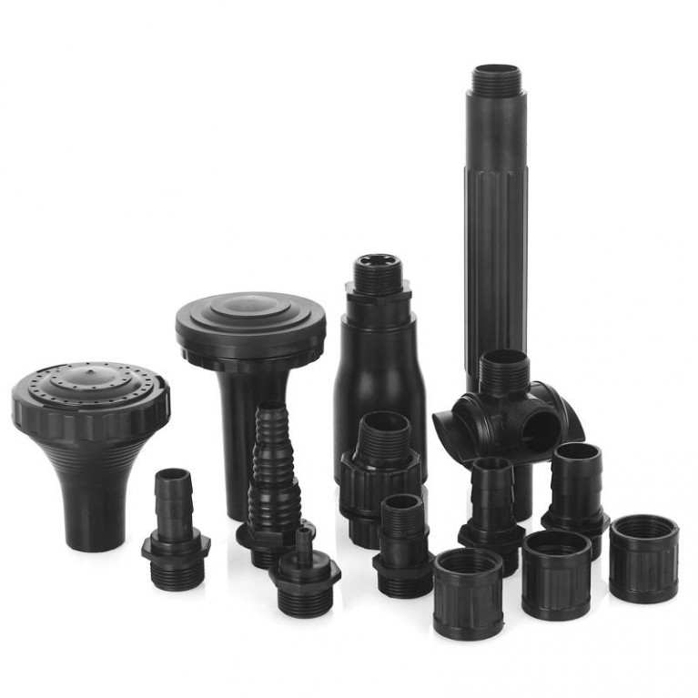 Фонтанные насадки, комплект FT05, Насадки гейзер 1"нар, дождик 1"вн, грибок 1"вн, для насосов 4000-8000 л/ч