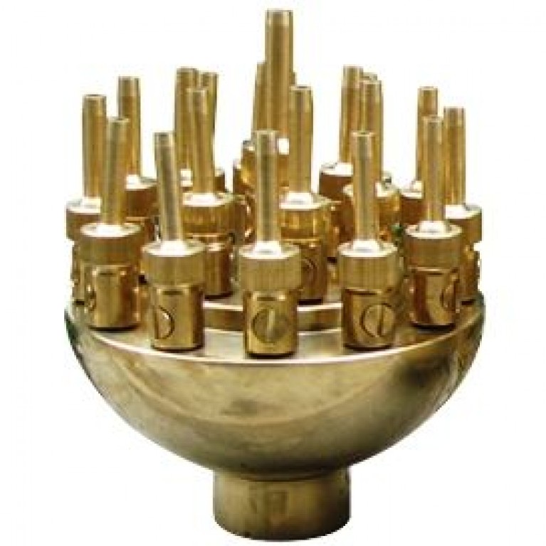 Насадка фонтанная SA25, Vulkan 1" ВР, высота макс 2,3 м, диаметр макс 2,3 м, из меди