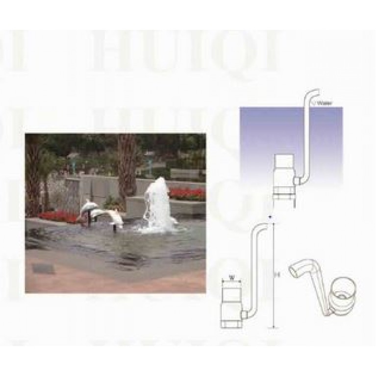 Насадка фонтанная GHS50 из нержавеющей стали Bubbler 2" ВР,диаметр0,6м, высота 0,4-0.8м