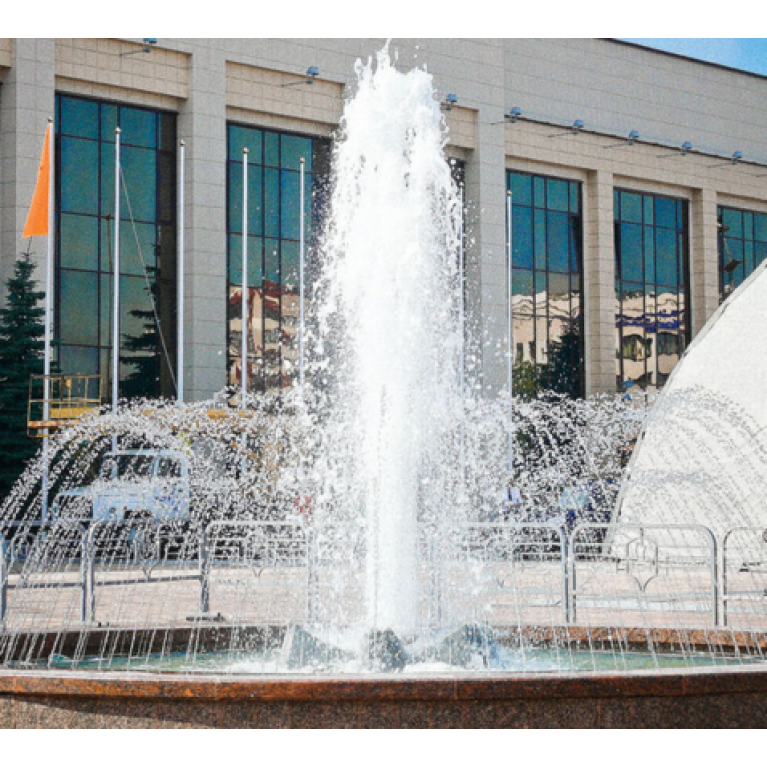 Насадка фонтанная PMS80, Пенная колонна 3" НР из нержавеющей стали , высота4м