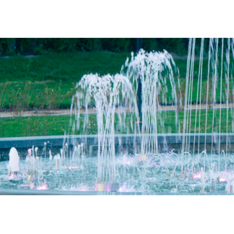 Насадка фонтанная SLS80, Пенная колонна 3" НР из нержавеющей стали , высота4м