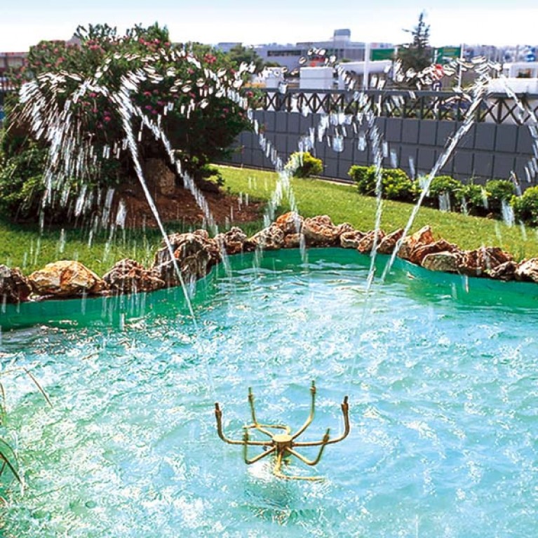 Насадка фонтанная SE50, Rotating 2" ВР, высота макс 6 м, диаметр макс 3 м, из меди