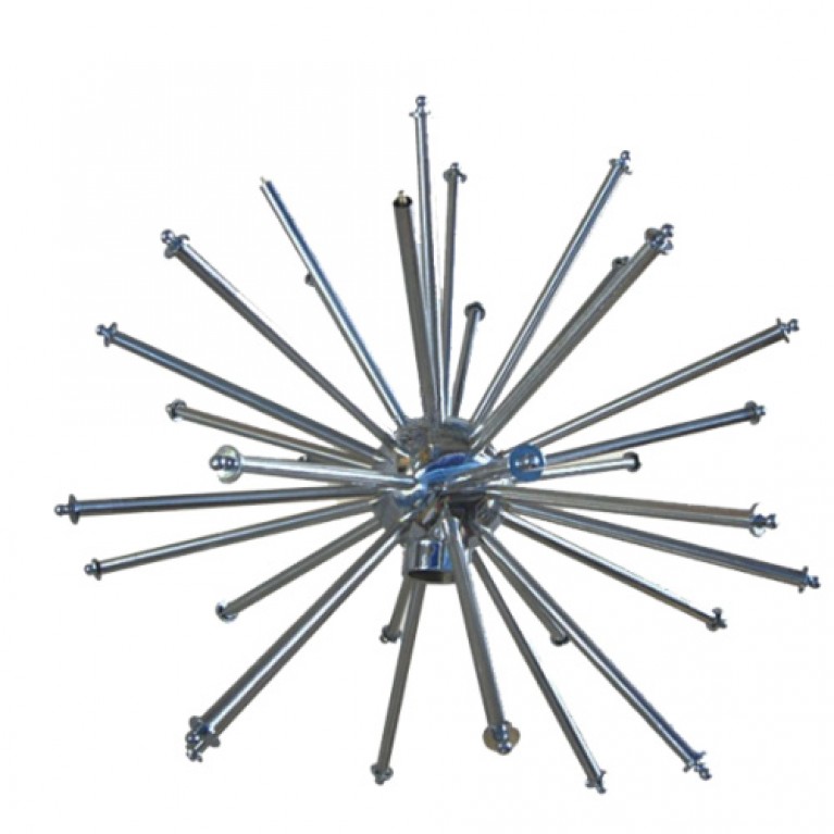 Насадка фонтанная QA40, Water sphera 1 1/2" ВР, высота макс 1,2 м, диаметр макс 0,5 м, из нерж стали