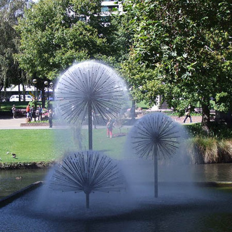 Насадка фонтанная QA40, Water sphera 1 1/2" ВР, высота макс 1,2 м, диаметр макс 0,5 м, из нерж стали