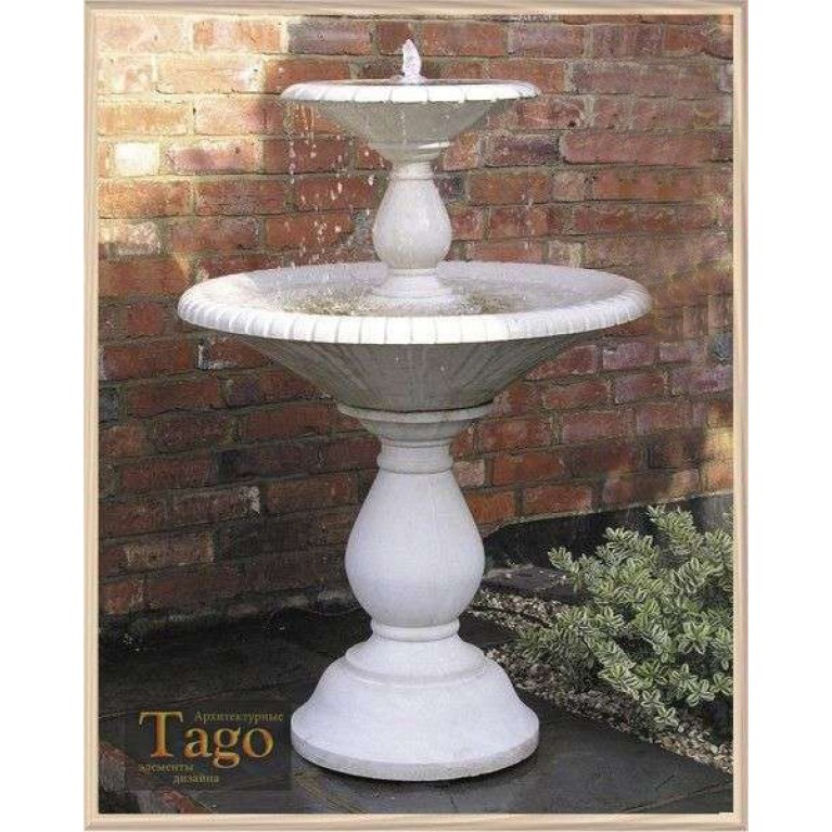 Аркадианский двойной фонтан с 2 чашами, высота 1155 мм