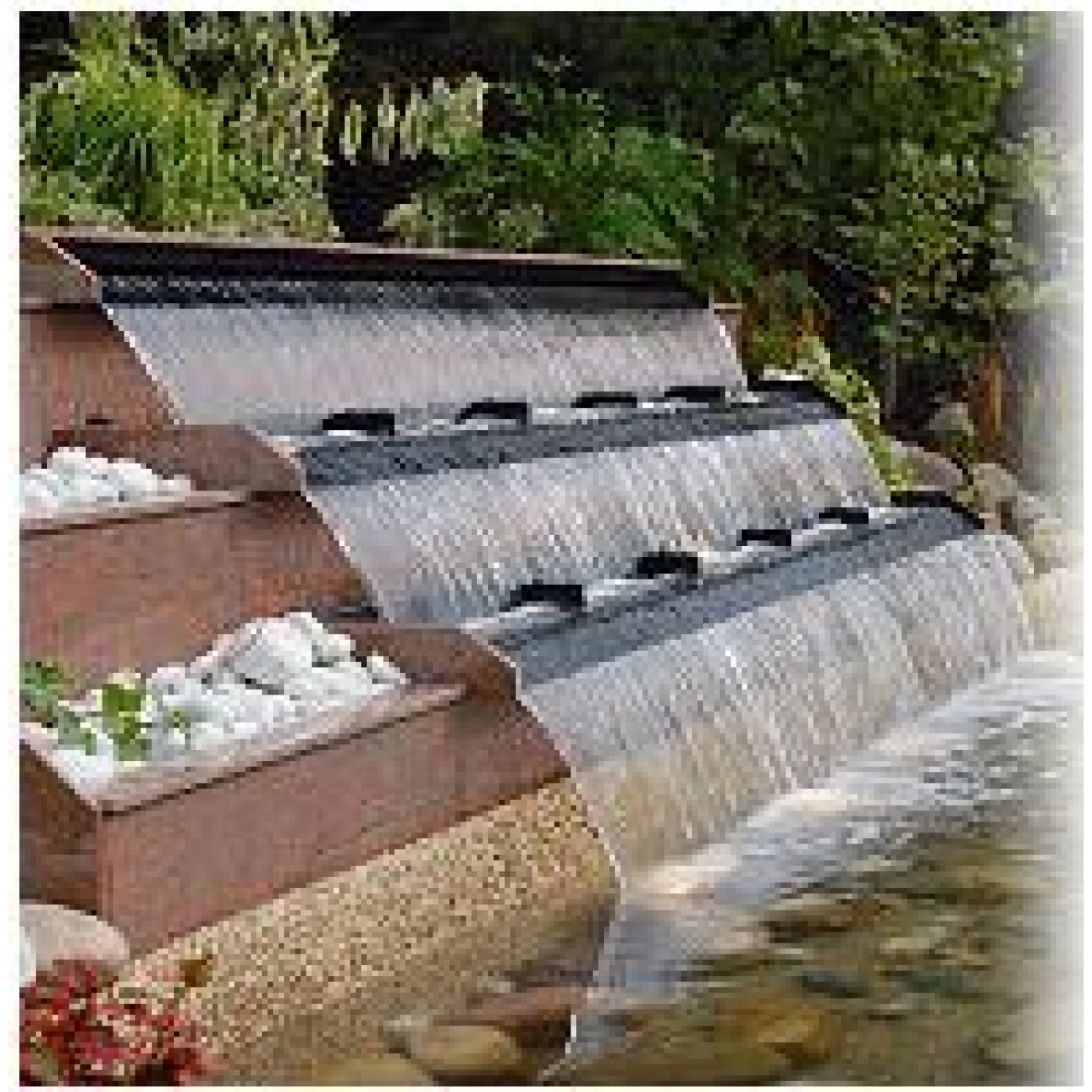 Изливбольшой Wasserfallschale 38,0 cm (162/2121), пластик