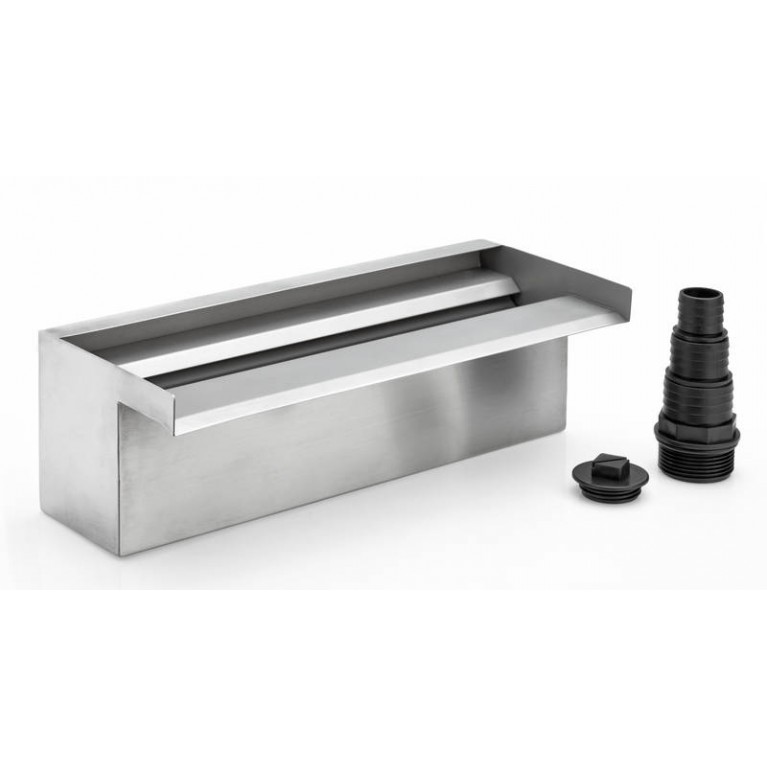 Излив для водопада из нерж стали 120 см HQ-WF1200 W W, с подсветкой, цвет теплый белый