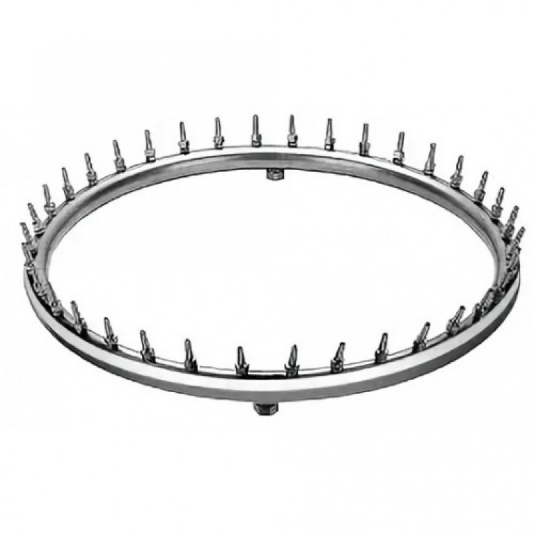 Фонтанное кольцо из нержавеющей стали FL-500, диаметр 0,5м на 14 выходов