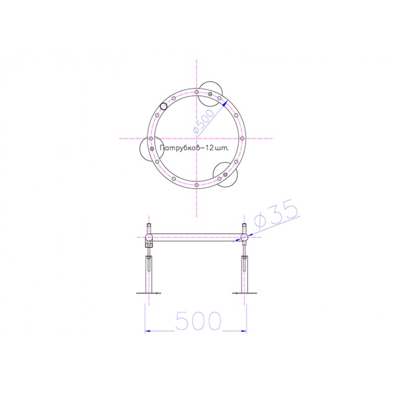 Фонтанное кольцо 0,5 м, FC-ХN-500
