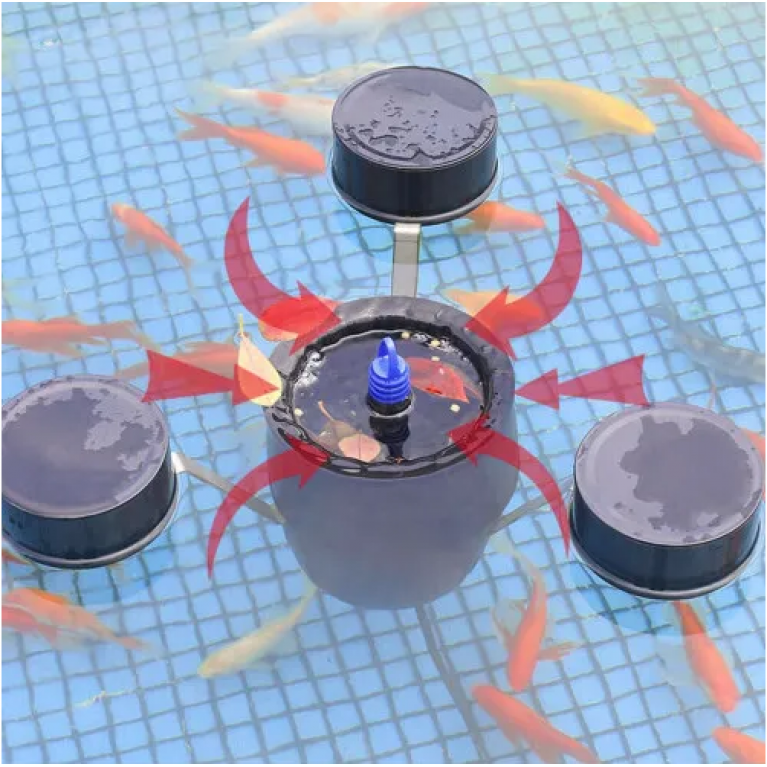 Скиммер- фонтан с насосом плавающий CSP-250, 2500л/ч, 2,5м напор, 55вт