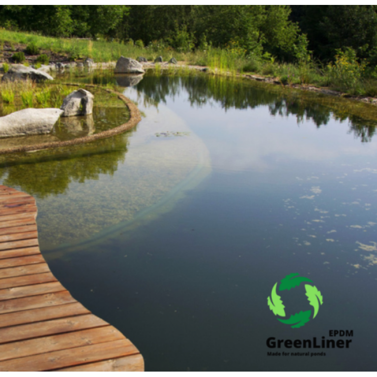 ПЛЕНКА БУТИЛКАУЧУКОВАЯ ДЛЯ ПРУДА GREENLINER 1,0MM, РУЛОН 3*30М, ЦЕНА ЗА М2