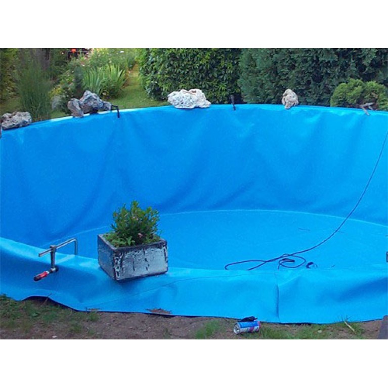 Пленка ПВХ для пруда Ergis 0,5мм, рулон 6*40м, цена за м2, цвет синий