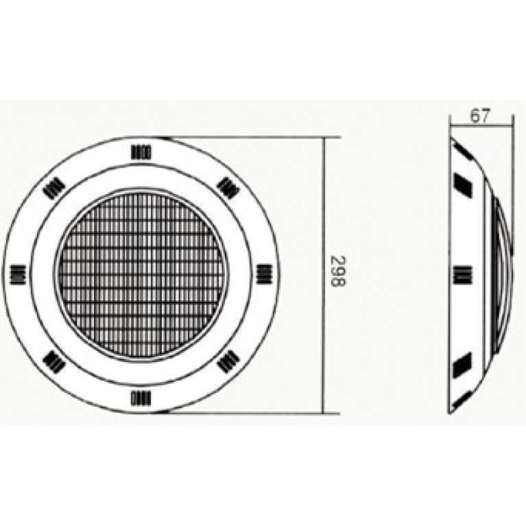 Подсветка светодиодная PA-LQ120 W W, 10вт мощность, цвет теплый белый, 12в, 1,7м кабель, 298*76мм