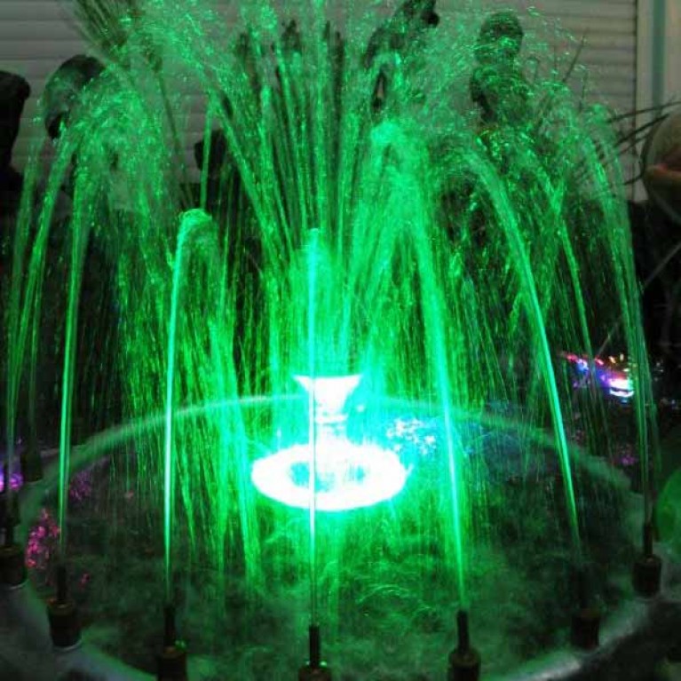 Подсветка для фонтана /пруда HQ2009-S, светодиодная, 0,9 вт, разноцветная, 24 в напряжение, 0.5 м кабель,1/2" ВРв корпусе из нержавеющей стали