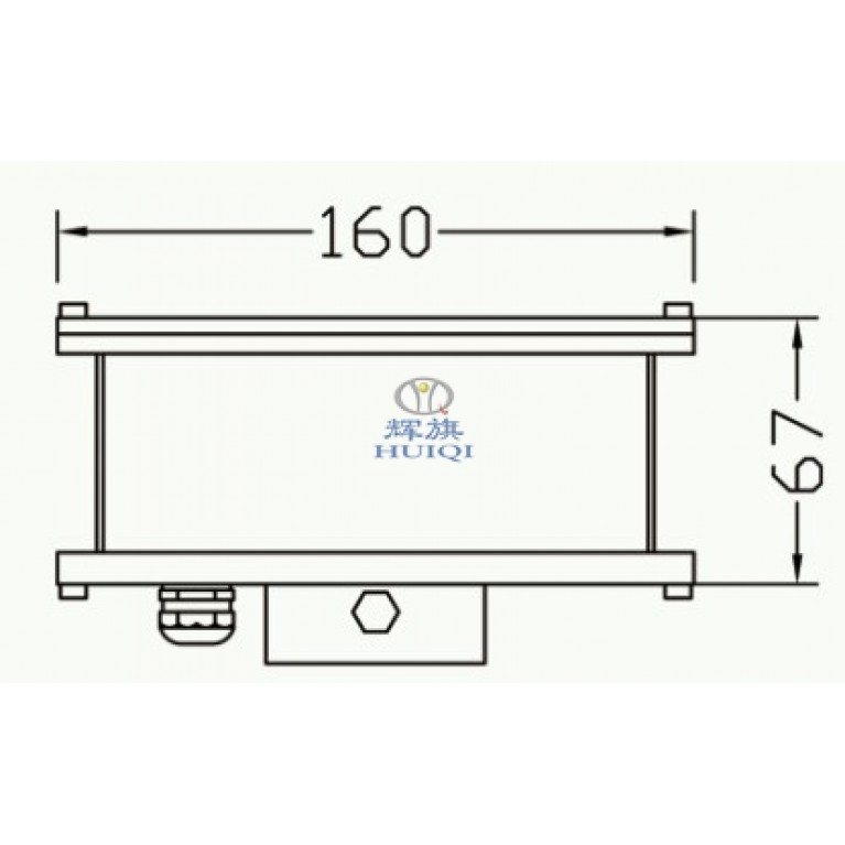 Подсветка фонтанная светодиодная HQ-2509M-A, 9вт мощность, разноцветная, 24в, 5м кабель, 161*77мм