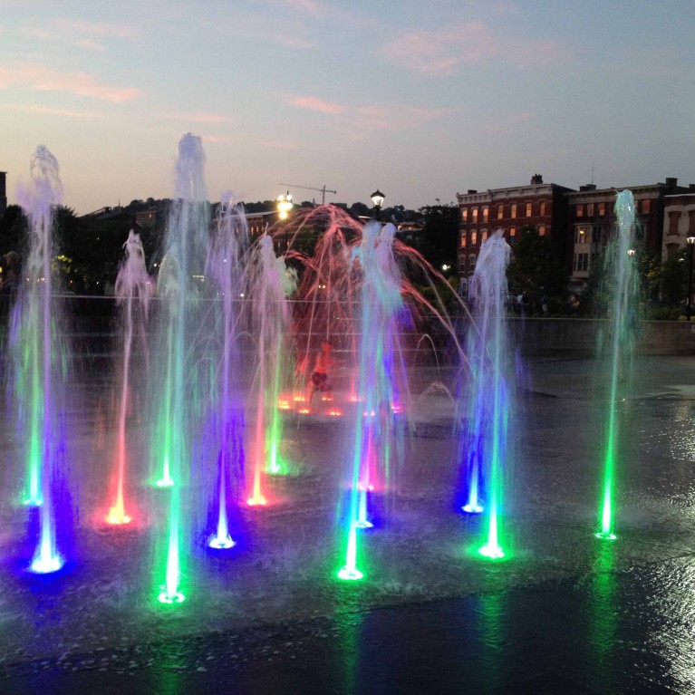 Подсветка для фонтана /пруда HQ4012DD-DMX светодиодная, 12 вт, DMX - управление цветом, 24 в напряжение, 0,5 м кабель, из нерж стали