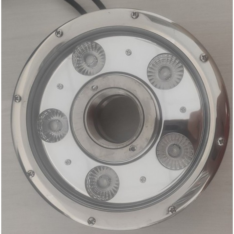 Подсветка для фонтана /пруда HQ4015FA-M светодиодная, 15 вт, разноцветная, 24 в напряжение, 0,5 м кабель, из нерж стали