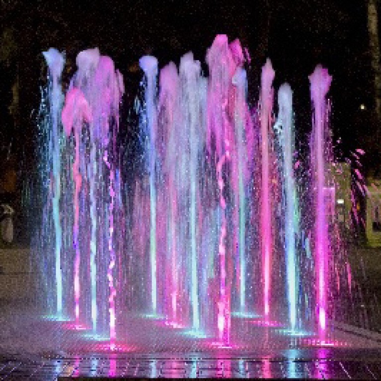 Подсветка для фонтана /пруда HQ5018FA-M светодиодная, 18 вт, разноцветная, 24 в напряжение, 0,5 м кабель, из нерж стали