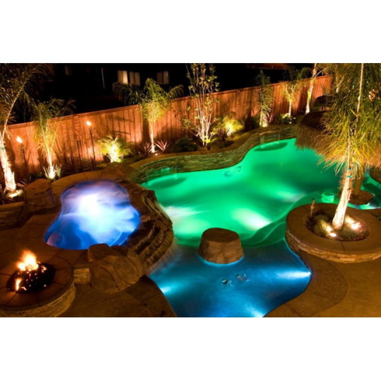 Подсветка для фонтана /пруда HQ-SD09M светодиодная, 9 вт, разноцветная, 24 в напряжение, 0,5 м кабель, из нерж стали